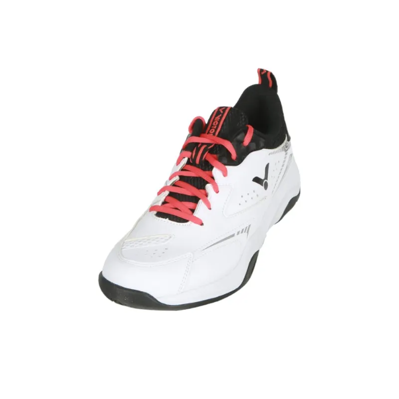 VICTOR Slip Resistant Badminton Shoes Unisex White Black-1