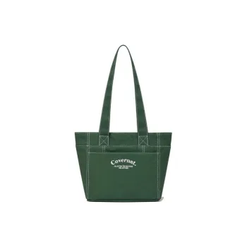 COVERNAT Cotton Tote Bag, Shopping Bag, Handbag, Shoulder Bag Mini Unisex Green