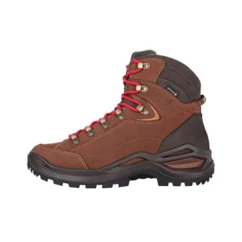 Lowa Renegade GTX Mid Cushioning Wear-Resistant Mid-Top Trekking Shoes Women's Brown