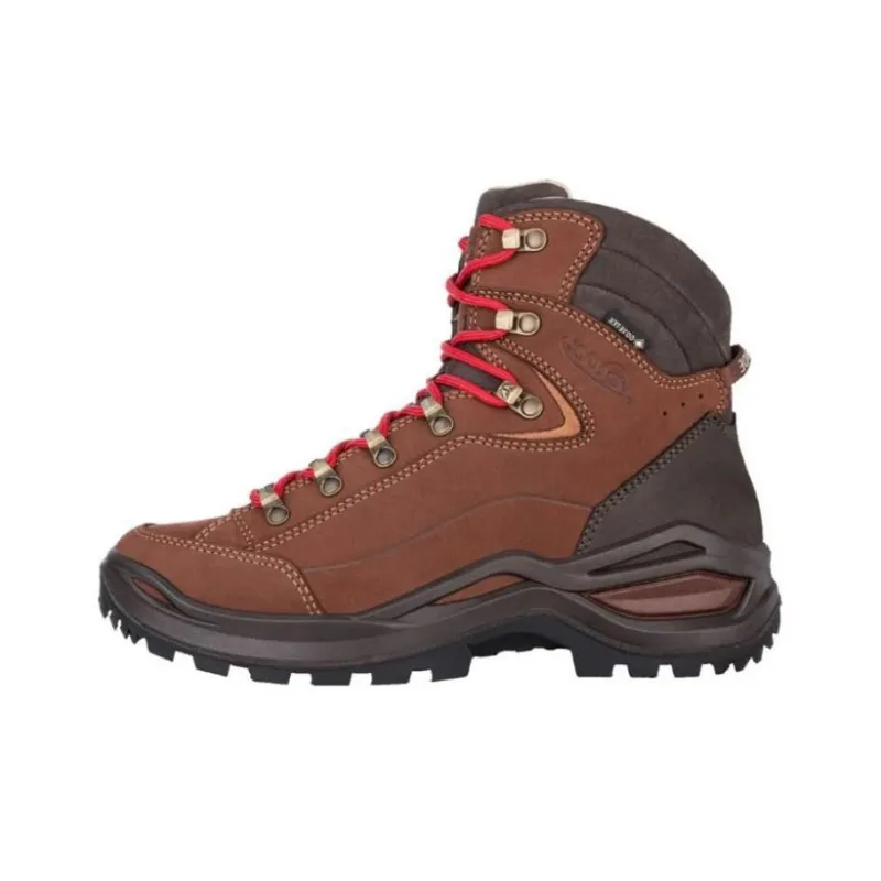Lowa Renegade GTX Mid Cushioning Wear-Resistant Mid-Top Trekking Shoes Women's Brown-0