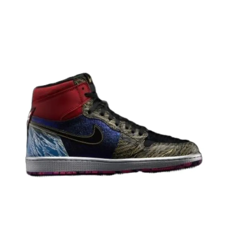 Jordan Air Jordan 1 Vintage Basketball Shoes Men High Top Yellow-1