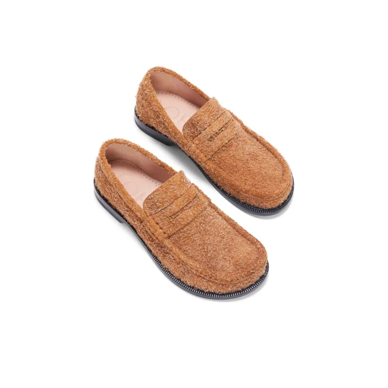 LOEWE Campo Loafers Women's Tan-4