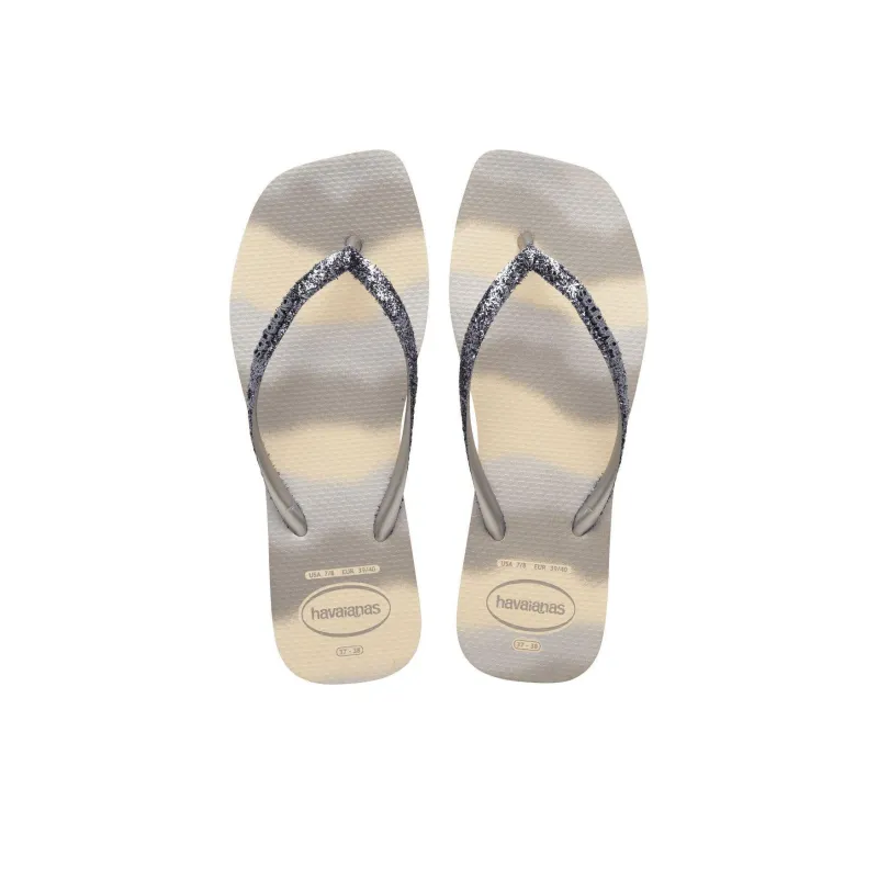 Havaianas Rubber Sole Flip Flops Women's Silver-2