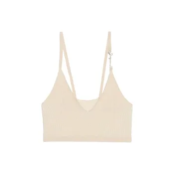 Jacquemus Le Bandeau Pralu Logo Plaque Bralette