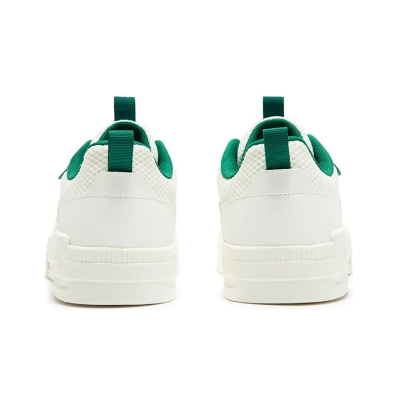361° Slip Resistant Cushioning Low Top Skateboard Shoes Men's White Green-2
