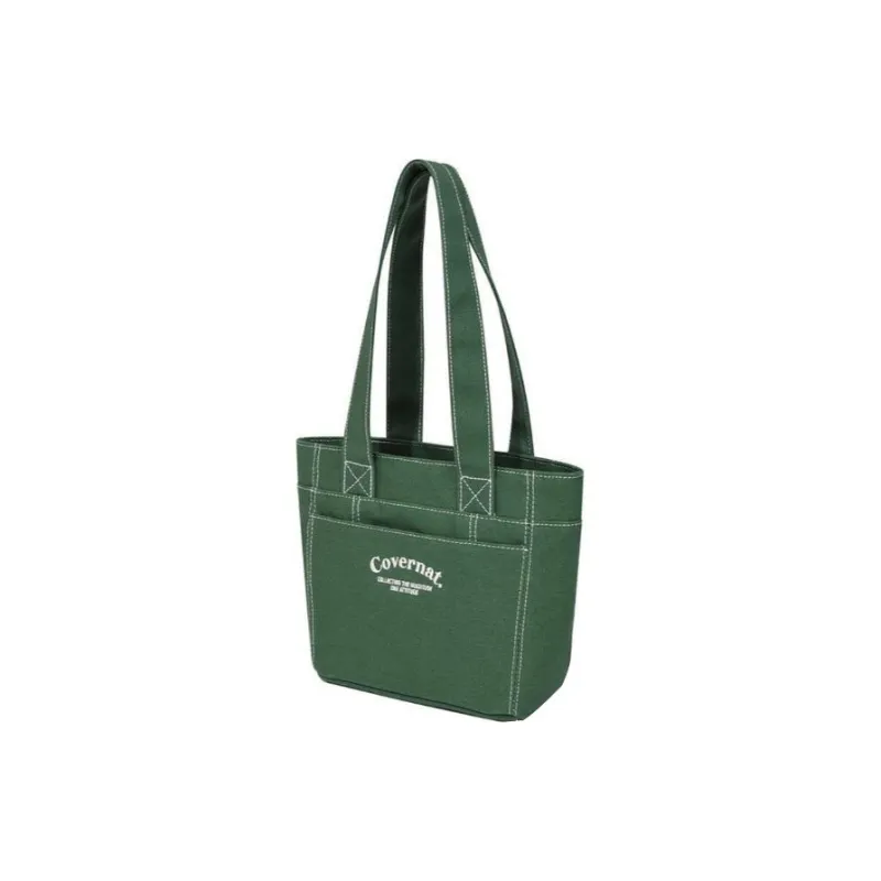 COVERNAT Cotton Tote Bag, Shopping Bag, Handbag, Shoulder Bag Mini Unisex Green-1