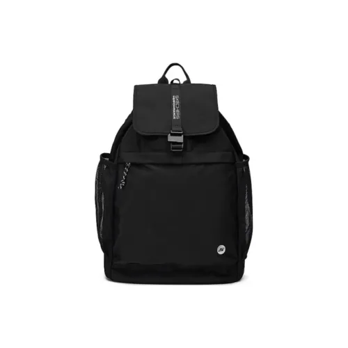 Skechers Fabric Backpack Large Size Unisex Carbon Black