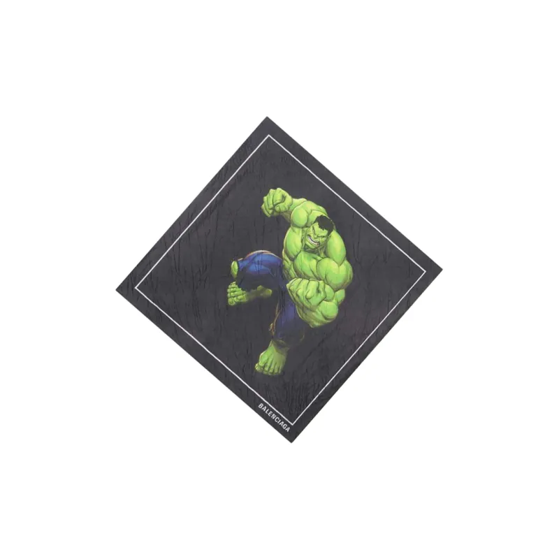 Balenciaga Knit Scarves Unisex Black/Green-2