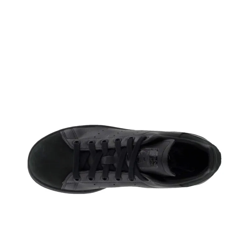 Adidas Stan Smith Triple Core Black Suede Toe-3