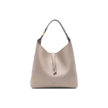 Chloe Marcie Calfskin Hobo Bag, Handbag, Shoulder Bag Women's Gray
