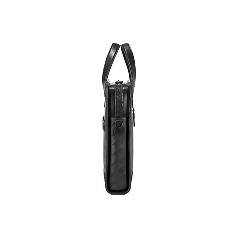 MONTBLANC Cow Leather Handbag, Shoulder Bag, Crossbody Bag, Briefcase Regular Men's Black-2