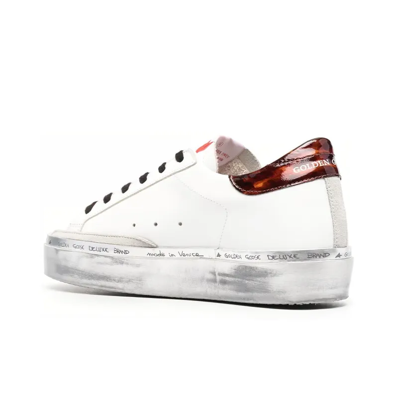 Golden Goose Hi Star Stylish Skateboarding Shoes Women's White-4