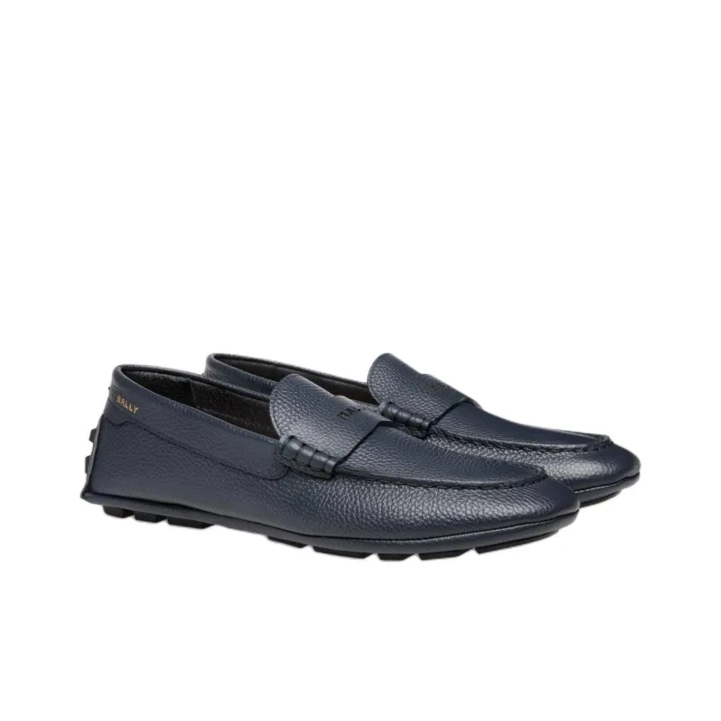 BALLY Gommino Loafers Men's Blue-2