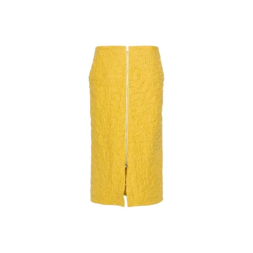 JIL SANDER Cloqué Midi Skirt