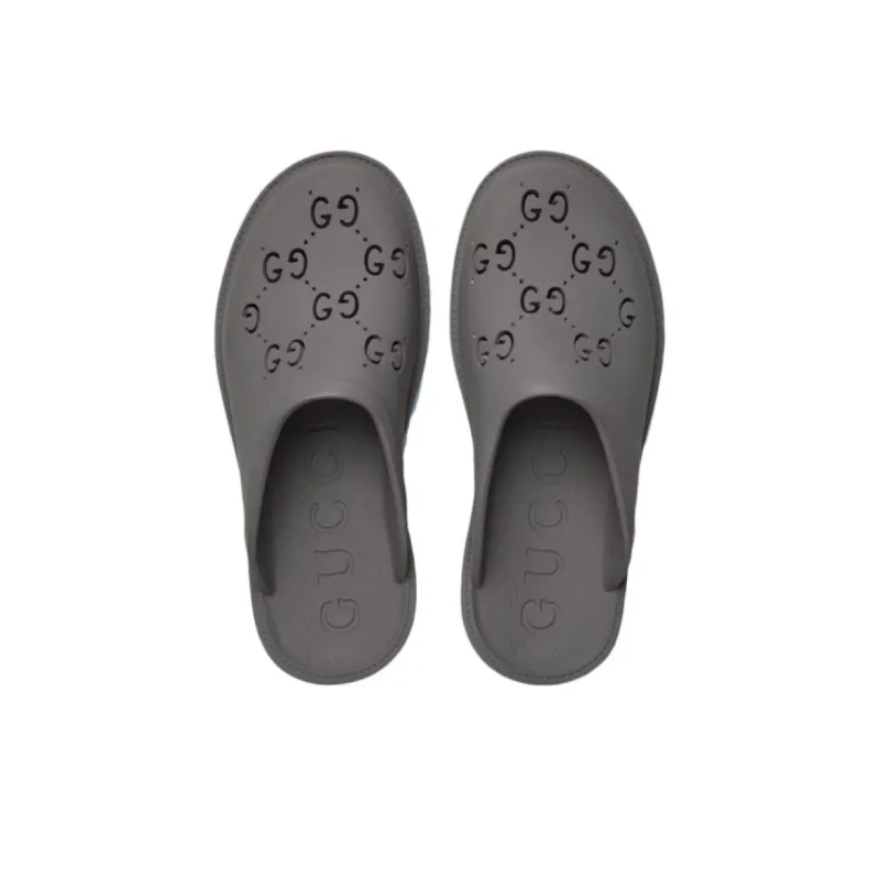 GUCCI GG Sandals Dark Grey-4