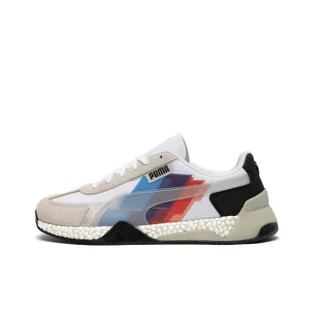 PUMA BMW Non-slip Lightweight Mid-Top Training Shoes Men's Ecru