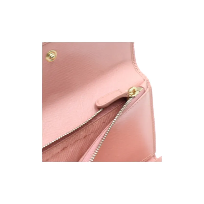 FERRAGAMO Leather Wallet Medium Size Women's Pink-4