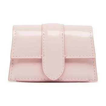 Jacquemus Cotton With Calfskin Earphone Case Mini Women's Pink