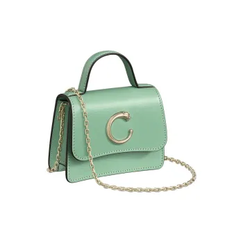 CARTIER Panthère De Cartier Calfskin Shoulder Bag Crossbody Bag Handbag Extra Small Women's Almond Green
