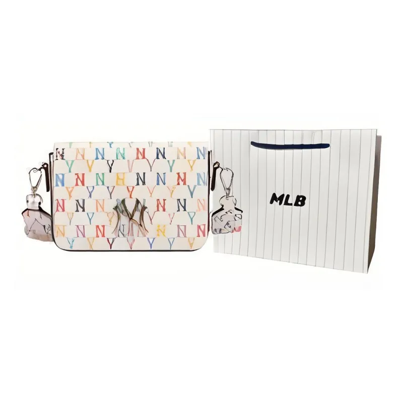MLB Monogram Collection MONOGRAM Collection Cotton Mahjong Bag Shoulder Bag Crossbody Bag Regular Unisex White-6
