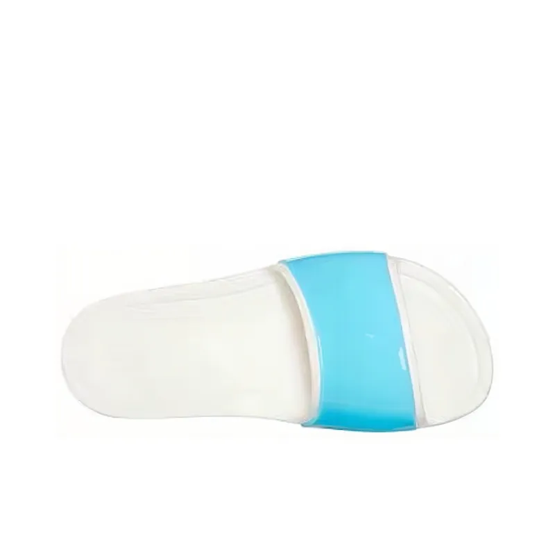 Crocs Sloane Luminous Slide Slippers Women's Ice Blue-4