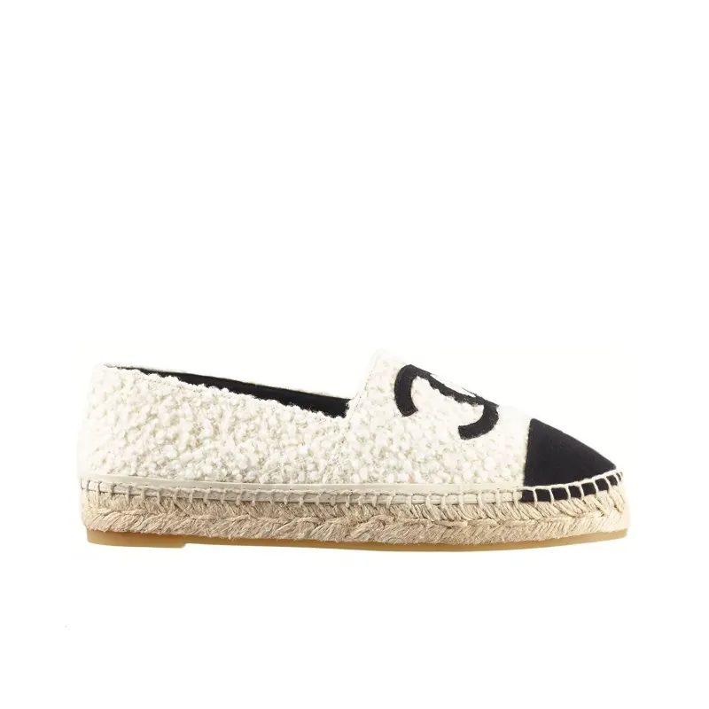 CHANEL Espadrilles Women's Ivory White-1
