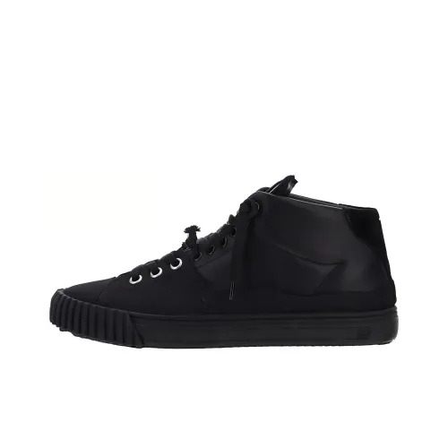 Maison Margiela Evolution Mid Top Stylish Skateboarding Shoes Men's Black