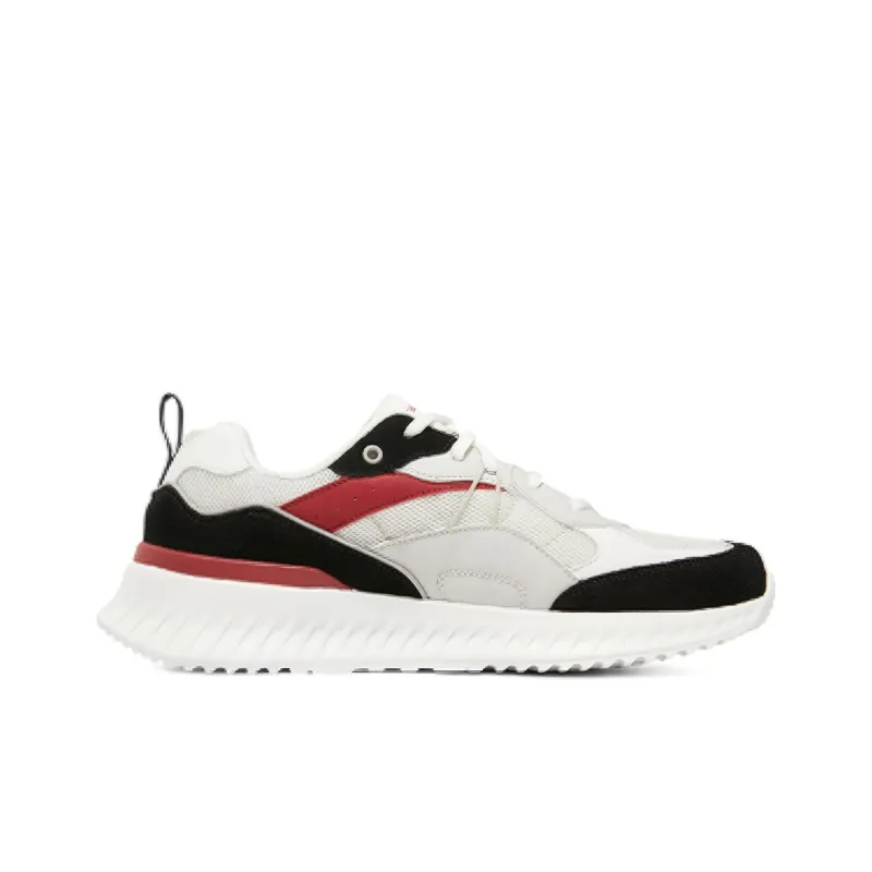 Skechers Sport Cushioning Anti-Slip And Wear-Resistant Low-Top Athletic Shoes Men's White Blue Red Multicolor-1