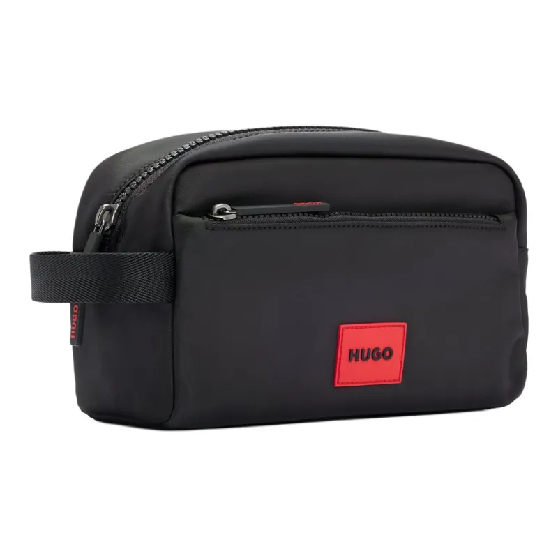 HUGO BOSS Polyester Toiletry Bag Clutch Men's Black-2