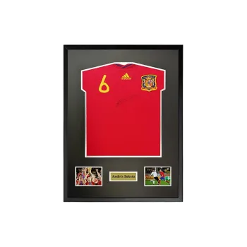 Yi Shot Football Jerseys SA Certificate Included Framed Collection