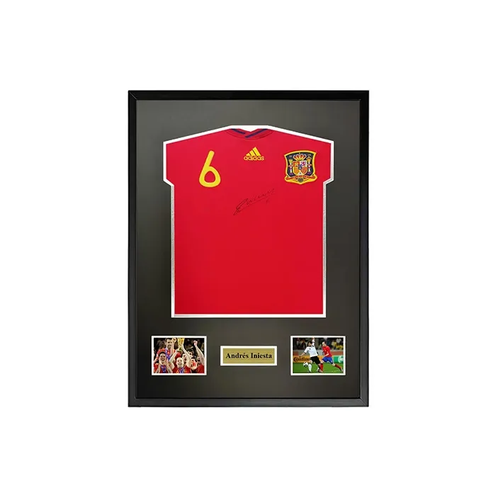 Yi Shot Football Jerseys SA Certificate Included Framed Collection-0