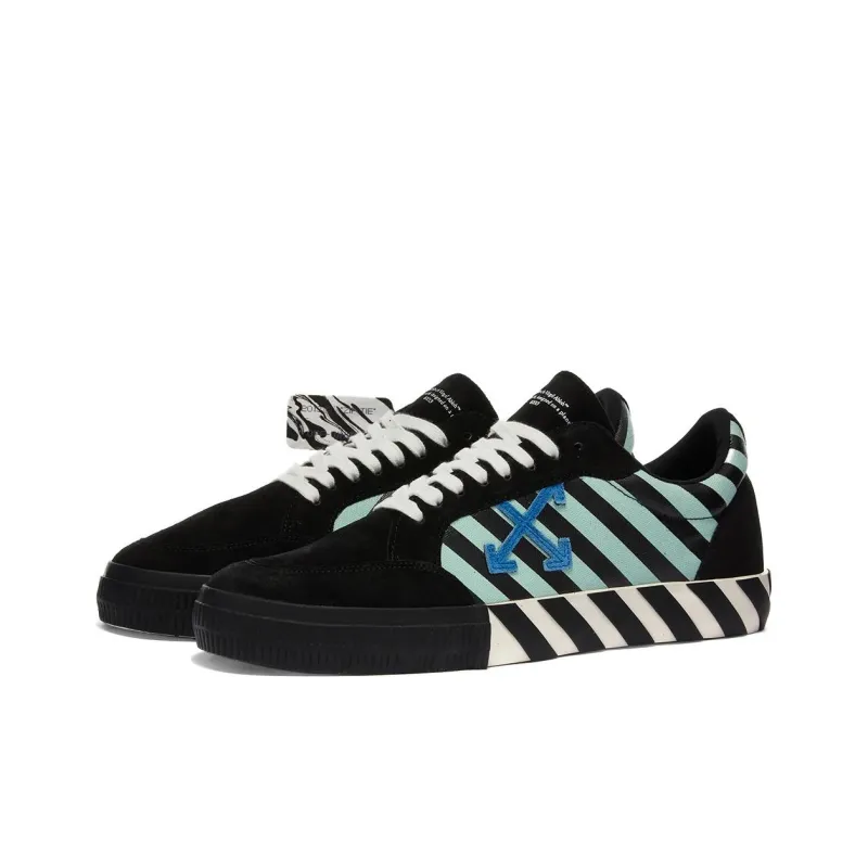OFF WHITE Vulc Low Black Blue Arrow-5