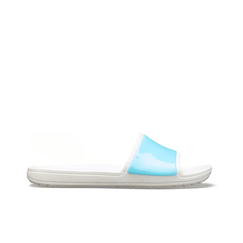 Crocs Sloane Luminous Slide Slippers Women's Ice Blue-1