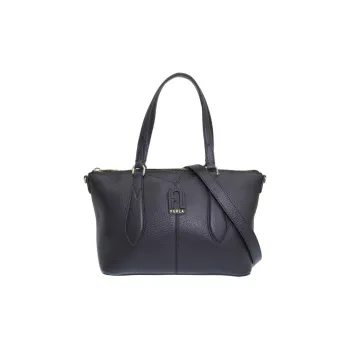 Furla Leather One Shoulder Handbag Unisex Black