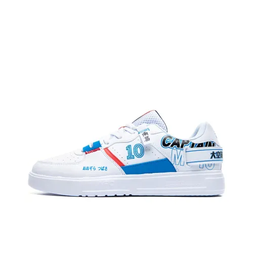 DUIZHANGXIAOYI x 361° Anti Slip Wear Resistant Low Top Skateboard Shoes Men's White Blue