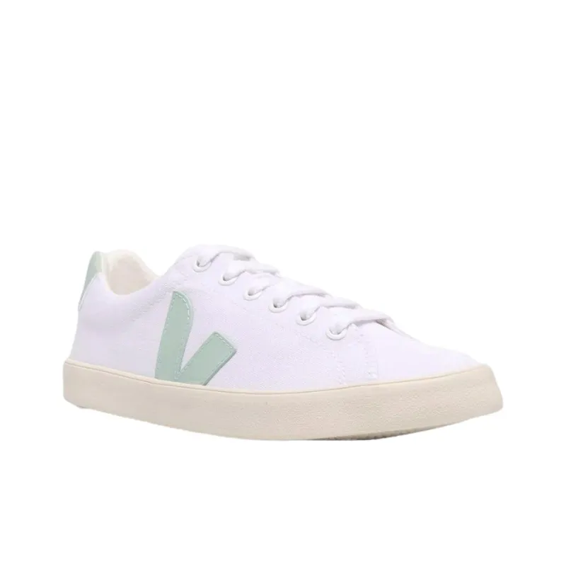 VEJA Esplar Skateboard Shoes Women's White Green-2