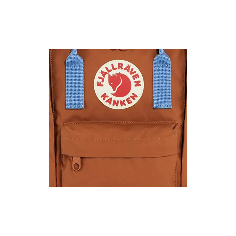 Fjallraven Kanken Polyvinyl Alcohol Fiber Backpack Mini Unisex Terracotta Brown/lapis Lazuli-3