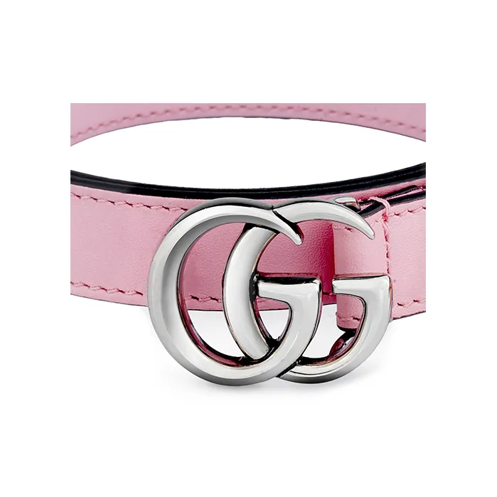 GUCCI Thin Belt Double G Buckle .8 Width-3