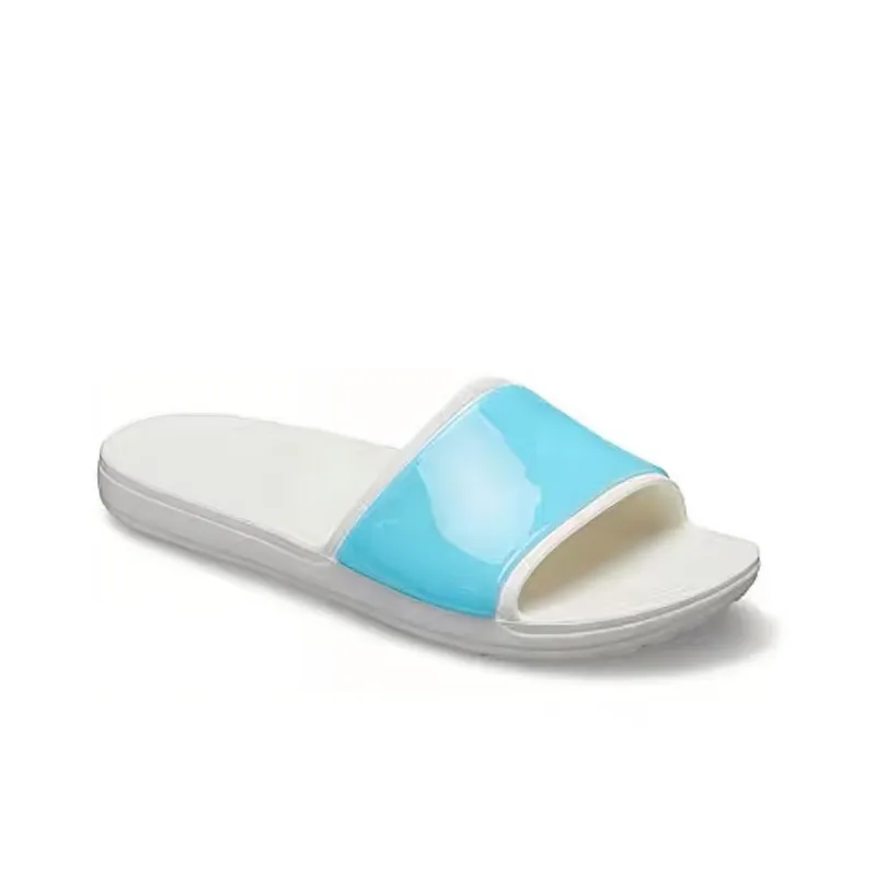 Crocs Sloane Luminous Slide Slippers Women's Ice Blue-2