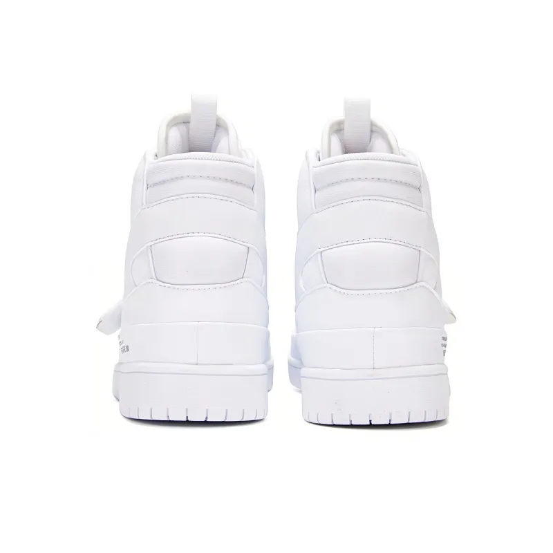 361° Coverage Warm Slip Resistant High Top Skateboard Shoes Men's White-3
