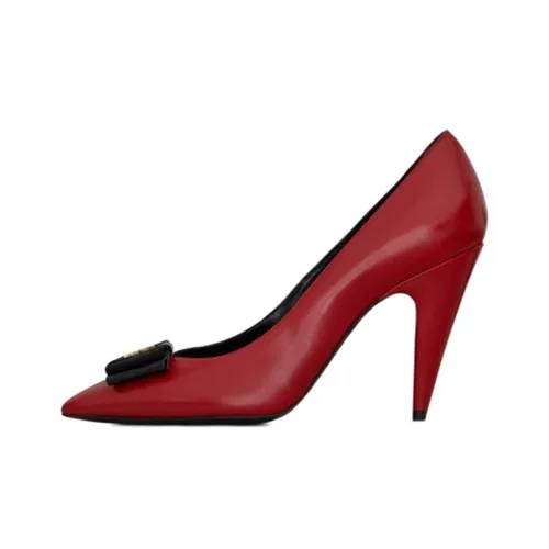 SAINT LAURENT Anais High Heels Women's Splendid Red