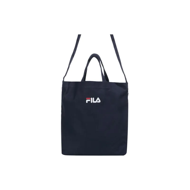 FILA Eco Friendly Canvas Crossbody Bag, Canvas Bag, Shoulder Bag, Handbag Regular Unisex Black-3