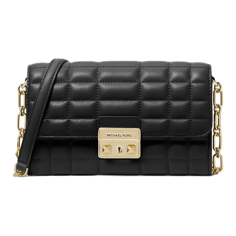 MICHAEL KORS Leather Shoulder Bag Crossbody Bag Large Size Women's Black-0