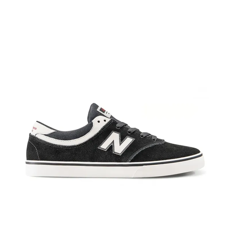 New Balance NB Quincy 254 Durable Lightweight And Breathable Low-Top Skateboard Shoes Men's Black White-1