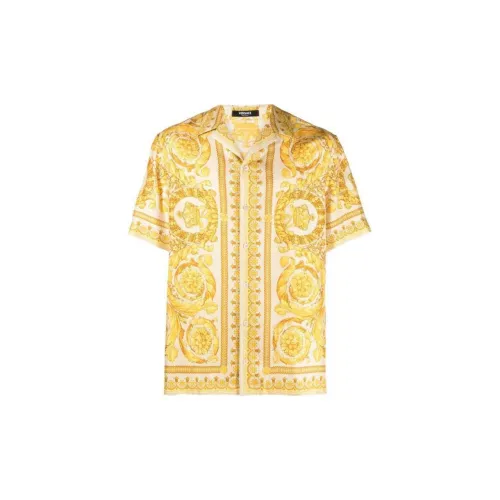 VERSACE Shirts Men Yellow