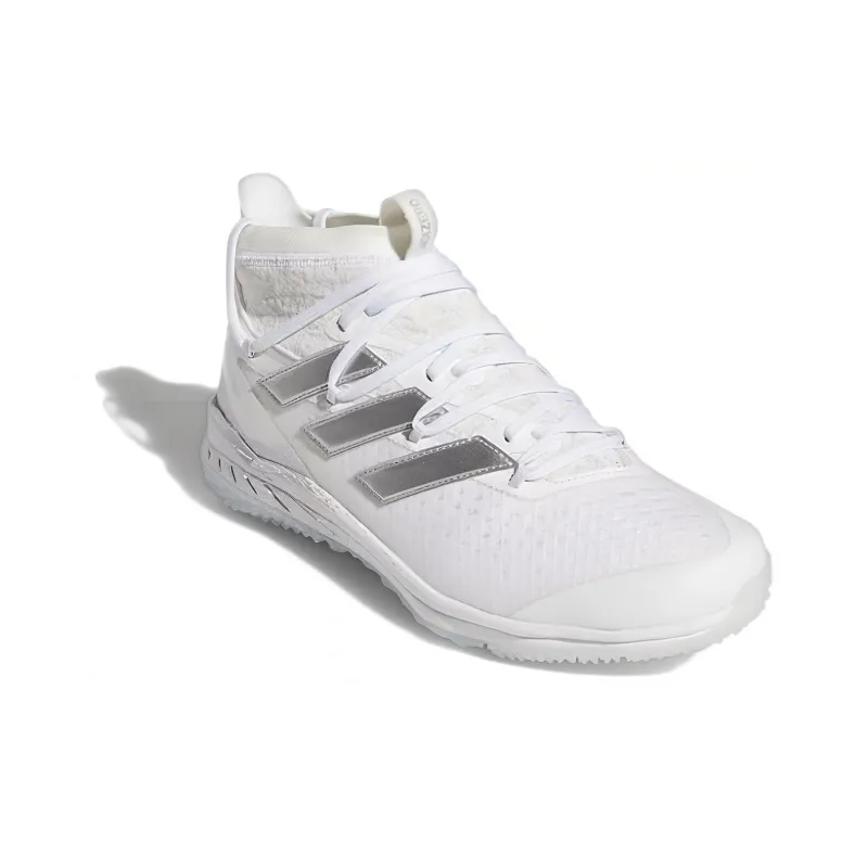 Adidas Adizero Collection Afterburner 8 Afterburner 8 NWV Turf Slip-Resistant Mid-Top Training Shoes Men's Gray White-2