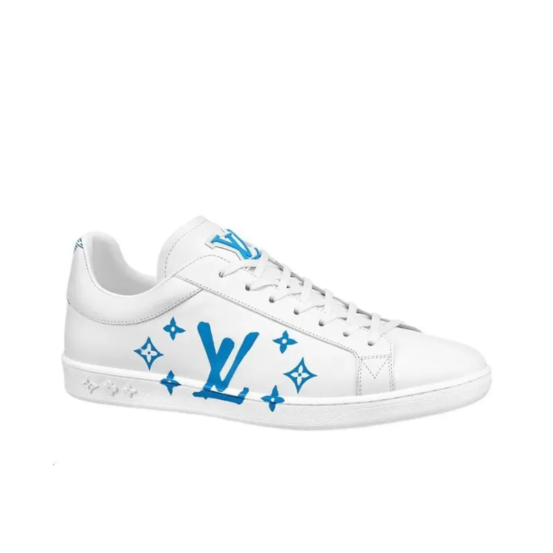 LOUIS VUITTON Lv Luxembourg Samothrace Sneakers 'White With Blue'-1