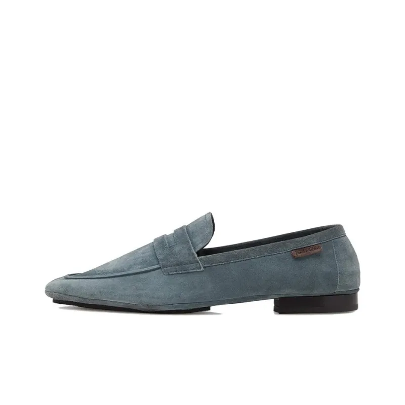 TOM FORD Berwick Loafers Men's Gray Blue-0
