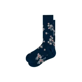 Paul Smith Knee-High Socks Men's 1 Pack Marine Blue