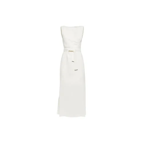 Brunello Cucinelli Sleeveless Dresses Women's Ivory